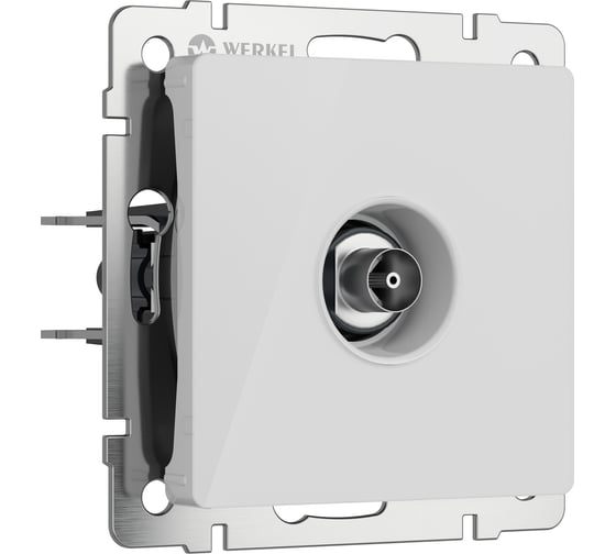 Оконечная ТВ-розетка WERKEL (белый акрил) w1183041 a064018