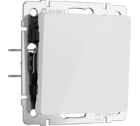 Одноклавишный проходной выключатель WERKEL (белый акрил) w1112041 a064000