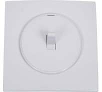 1-клавишный выключатель Bylectrica тумблерный СУ серия ПРОВАНС квадрат, белый С110-2303