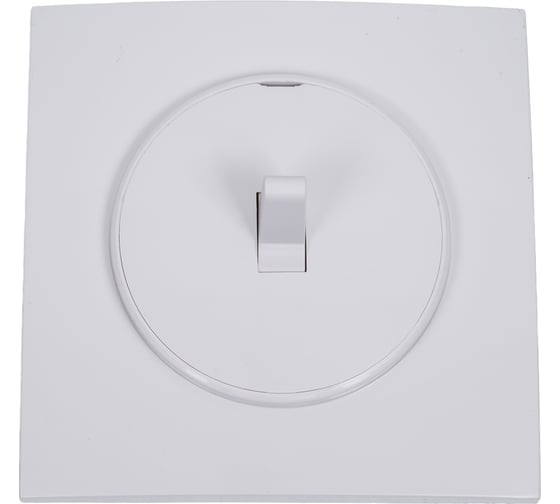 1-клавишный выключатель Bylectrica тумблерный СУ серия ПРОВАНС квадрат, белый С110-2303 1