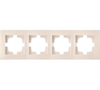 4-местная рамка Bylectrica серия НОВЫЙ СТИЛЬ, ЮЛИГ.735212.554 бежевый
