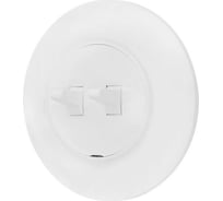 2-клавишный выключатель Bylectrica тумблерный СУ серия ПРОВАНС круг, белый С510-2404