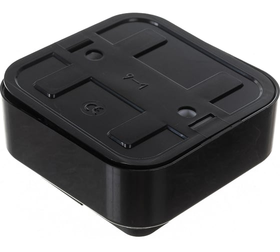 2-клавишный выключатель BYLECTRICA ОУ IP54 серия ПРАЛЕСКА АКВА, А56-224 черный
