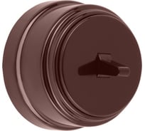 1-клавишный выключатель Bylectrica А16-2213 тумблерный 6А ОУ, серия РЕТРО, шоколад, А16-2213 шоколад