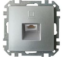 Механизм компьютерной розетки Bylectrica серия СТИЛЬ, РК18-007 серебро