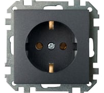Механизм розетки с землей Bylectrica серия СТИЛЬ, РС16-525 графит