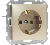 Механизм розетки с землей Bylectrica серия СТИЛЬ, РС16-525 шампань