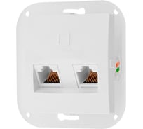 Механизм 2-местной компьютерной розетки Bylectrica серия СТИЛЬ, белый РК216-015