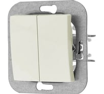 Механизм 2-клавишного выключателя Bylectrica СУ серия УЮТ, С510-551 бежевый