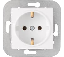Механизм розетки с землей Bylectrica серия УЮТ, белый РС16-530