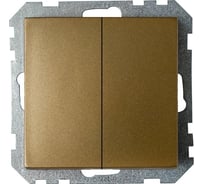 Механизм 2-клавишного выключателя Bylectrica серия СТИЛЬ, С510-527 бронза