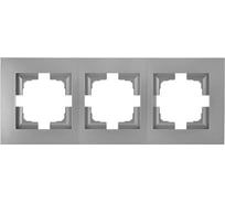 3-местная рамка Bylectrica серия НОВЫЙ СТИЛЬ, ЮЛИГ.735212.553 серебро