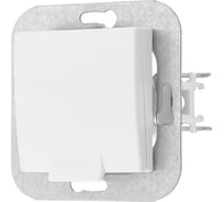 Механизм розетки Bylectrica с землей, со шторками, с крышкой, серия УЮТ, РС16-538 графит