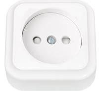 1-местная розетка Bylectrica открытой установки, со шторкой, серия ПРАЛЕСКА, РА16-279 черный