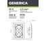 Розетка GENERICA РСш12-2-КБ 2местн. без з/к с защ.штор. 10А КВАРТА белый ERK20-K01-10-DM 5
