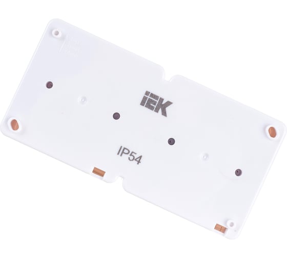 Двухместная розетка IEK с заземляющим контактом, с крышкой, для открытой установки РСб22-3-ГПБб IP54 ERMP22-K01-16-54-EC
