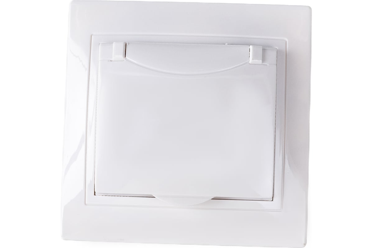 1местная розетка IEK РСбш10-3-КБ c заземляющим контактом, с защитной ...