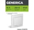 Розетка GENERICA KVARTA 1местн. c з/к с защ. штор. с крышкой 16А белый ERK12-K01-16-DM 2