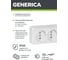 Розетка GENERICA 2местн. без з/к с защ.штор.10А откр.уст. Октава белый ERO23-K01-10-DC 3
