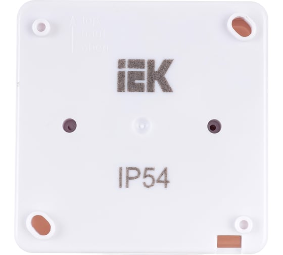Одноместная розетка IEK с заземляющим контактом, с крышкой, для открытой установки РСб20-3-ГПБб IP54 ERMP12-K01-16-54-EC
