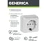 Розетка GENERICA 1местн. c з/к с защ.штор. 16А откр.уст. Октава белый ERO14-K01-16-DC 3