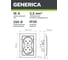 Розетка GENERICA КВАРТА х2 с/з в сборе б/ш,бел ERK24-K01-16-DM 5
