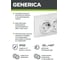 Розетка GENERICA РСш12-3-КБ 2местн. c з/к с защ.штор. 16А КВАРТА белый ERK21-K01-16-DM 3
