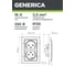 Розетка GENERICA РСш12-3-КБ 2местн. c з/к с защ.штор. 16А КВАРТА белый ERK21-K01-16-DM 5