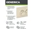 Розетка GENERICA РСш12-2-ККм 2местн. без з/к с защ.штор. 10А КВАРТА кремовый ERK20-K33-10-DM 3