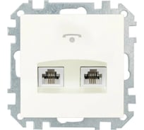 Механизм телефонной розетки Bylectrica 2 гнезда серия СТИЛЬ, ТР24-051 бежевый