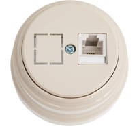 1-местная телефонная розетка Bylectrica ОУ серия РЕТРО, ТР4-5201 ТР4-5201 бежевый