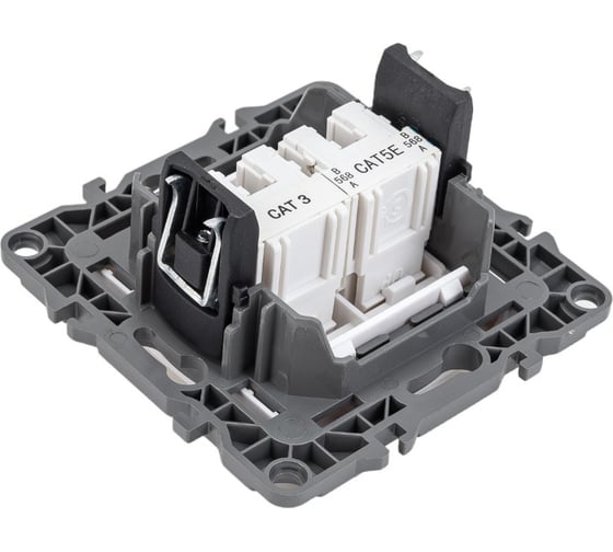 Комбинированная розетка ЭРА 12-3109-01 RJ45 RJ11, IP20, 12, белый Б0018248