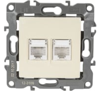 Комбинированная розетка ЭРА 12-3109-02 RJ45 RJ11, IP20, 12, слоновая кость Б0018249