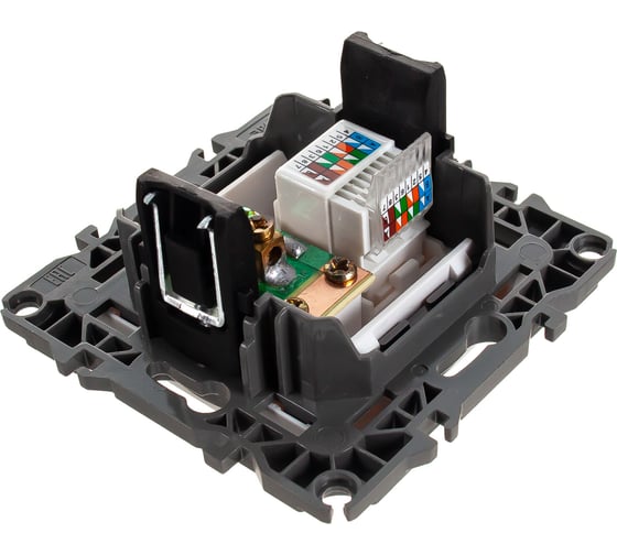 Комбинированная розетка ЭРА 12-3110-01 RJ45 TV, IP20, 12, белый Б0027441