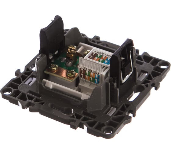 Комбинированная розетка ЭРА 12-3110-03 RJ45 TV, IP20, 12, алюминий Б0027443