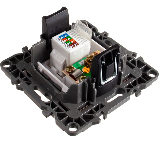 Комбинированная розетка ЭРА 12-3110-13 RJ45 TV, IP20, 12, бронза Б0027448