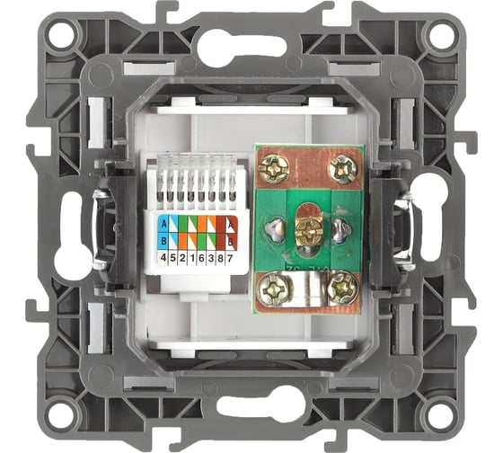 Комбинированная розетка ЭРА 12-3110-13 RJ45 TV, IP20, 12, бронза Б0027448