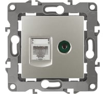 Комбинированная розетка ЭРА 12-3110-15 RJ45 TV, IP20, 12, перламутр Б0027450
