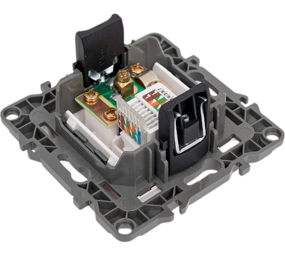 Комбинированная розетка ЭРА 12-3110-15 RJ45 TV, IP20, 12, перламутр Б0027450