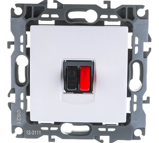 Аудио розетка ЭРА 12-3111-01 IP20, 12, белый Б0027451