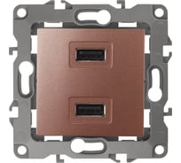 Зарядное устройство USB ЭРА 12-4110-14 230В/5В-2100мА, IP20, 12, медь Б0027499