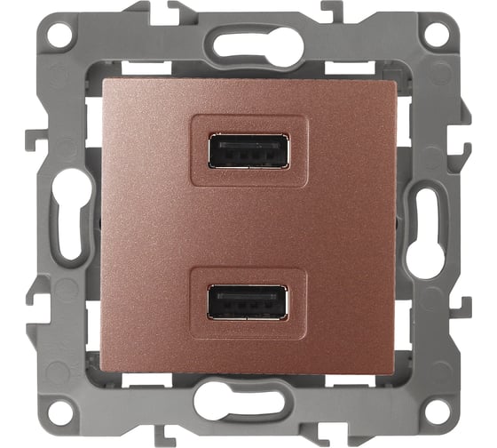 Зарядное устройство USB ЭРА 12-4110-14 230В/5В-2100мА, IP20, 12, медь Б0027499 1
