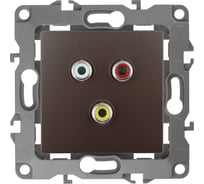 Розетка RCA ЭРА 12-3113-13 IP20, 12, бронза Б0027478