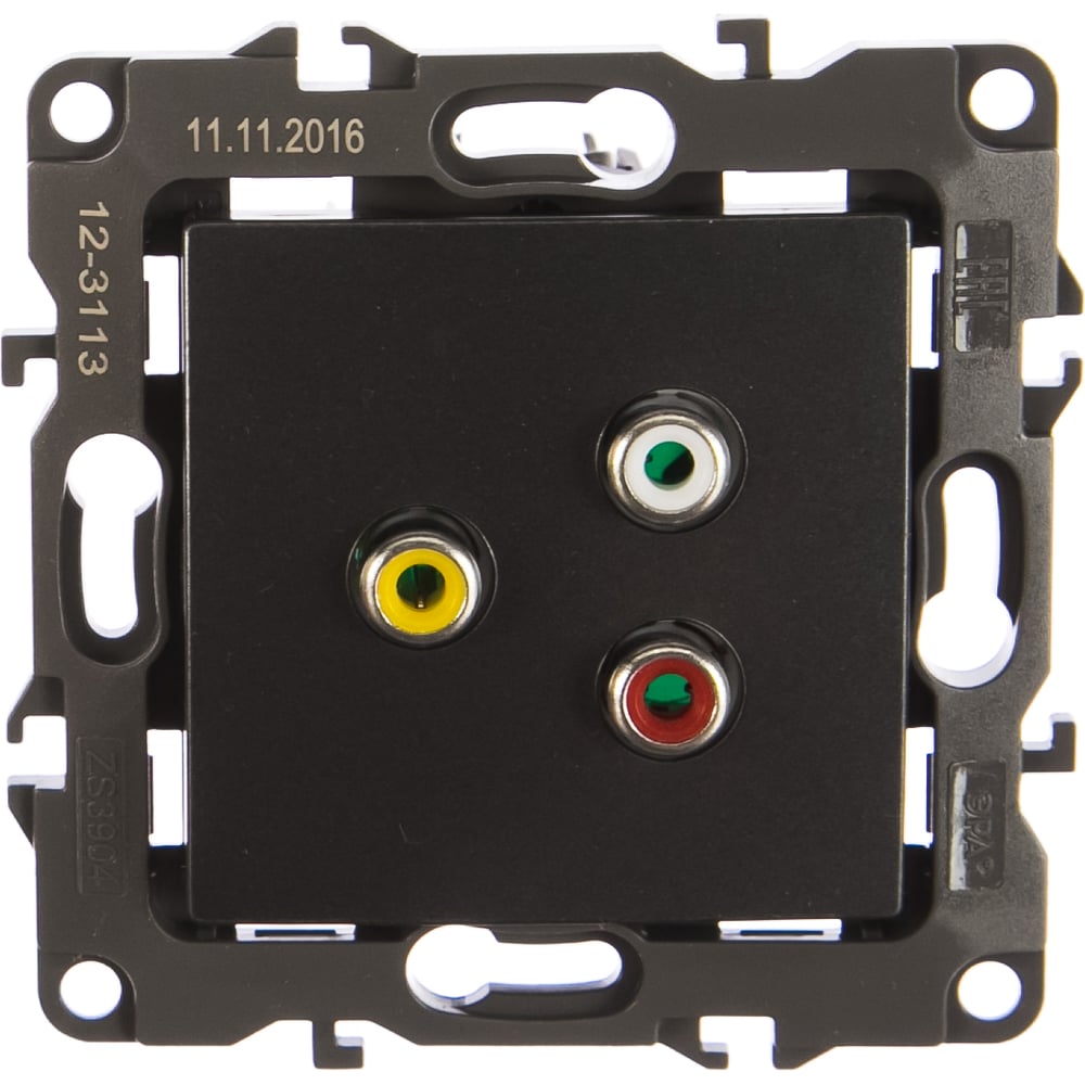 Розетка RCA ЭРА 12-3113-12 IP20, 12, графит Б0027477 - выгодная цена ...