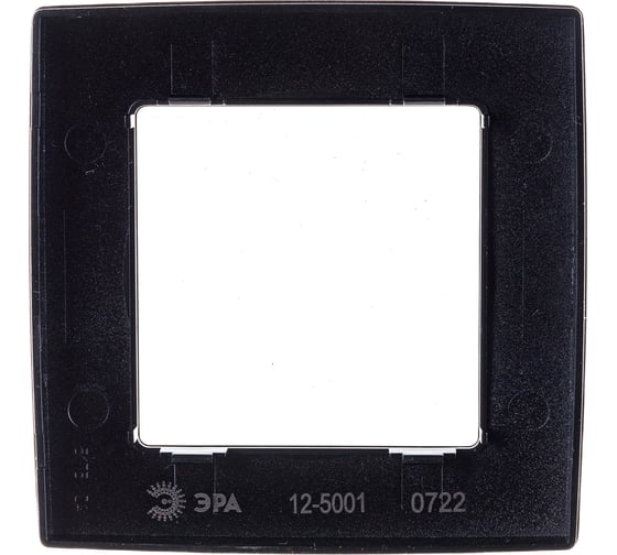 Рамка ЭРА 12-5001-06 на 1 пост, чёрный Б0014746 1