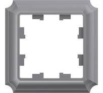 1-постовая рамка Systeme Electric Atlasdesign antique сталь ATN100901