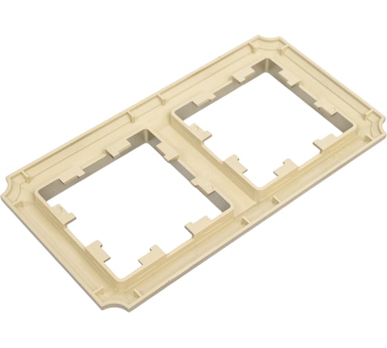 2-постовая универсальная рамка Systeme Electric Atlasdesign antique шампань ATN100502