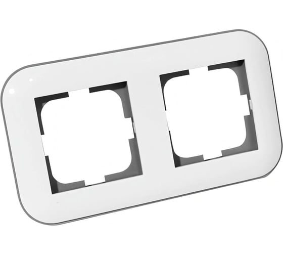 2-местная рамка Ovivo LOFT, белый/серый, 404-010003-226