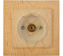 Проходная TV розетка Nilson низкая потеря сигнала скрытой установки, TOURAN WOOD, клен 24281032