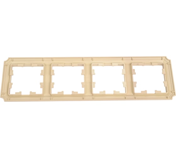 4-постовая рамка Systeme Electric Atlasdesign antique, универсальная, песочный ATN101204